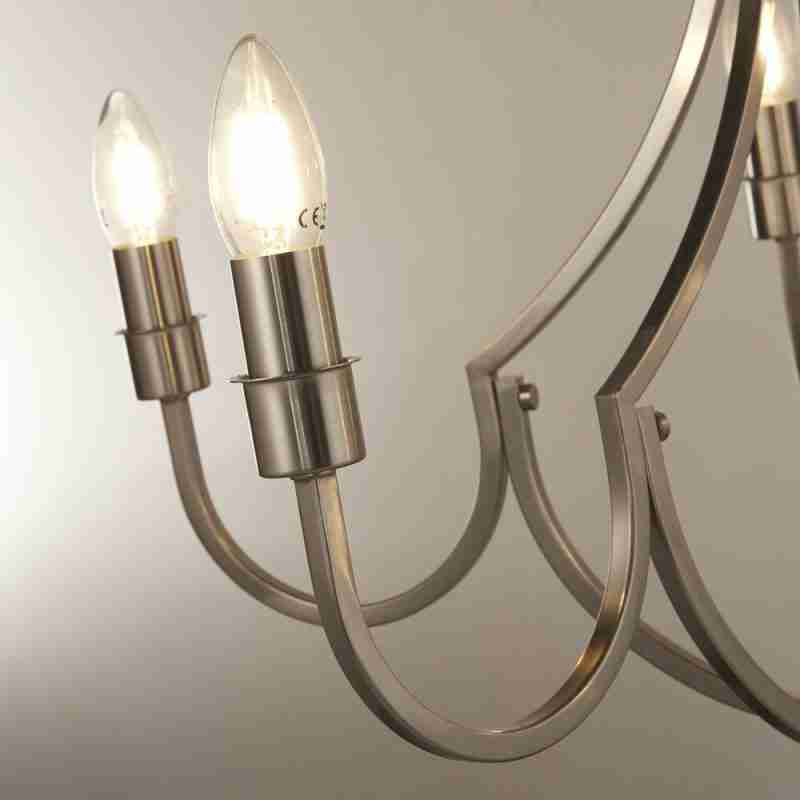 Photo inspiration: Gallery Detail: Lodge 5 Light Pendant Satin Silver Metal